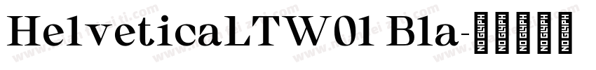 HelveticaLTW01 Bla字体转换